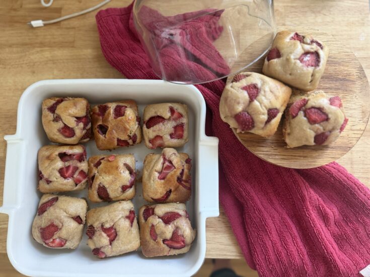 Strawberry Protein Muffins